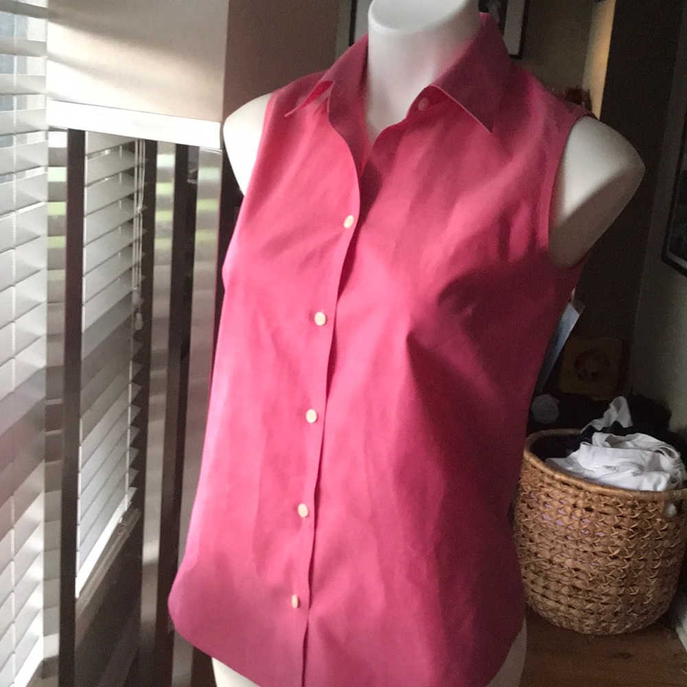 EDDIE BAUER pink button down